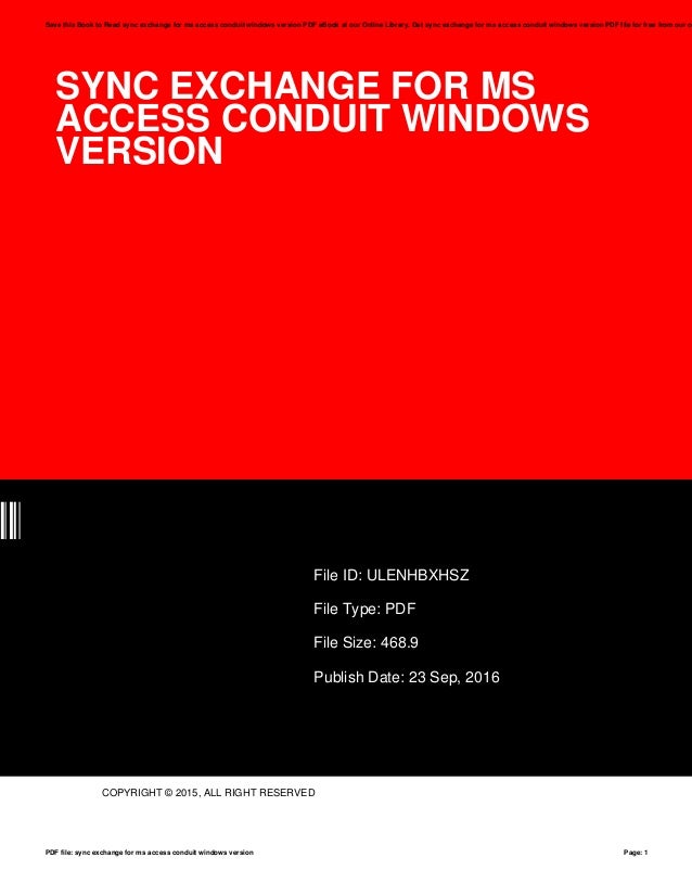 Ms Access Pdf File